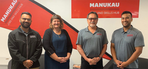 manukau skill hub team photo Picture of people in the Manukau jobs and skills hub